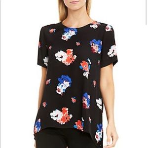 Vince Camuto | Traveling Blooms Hi Lo Blouse